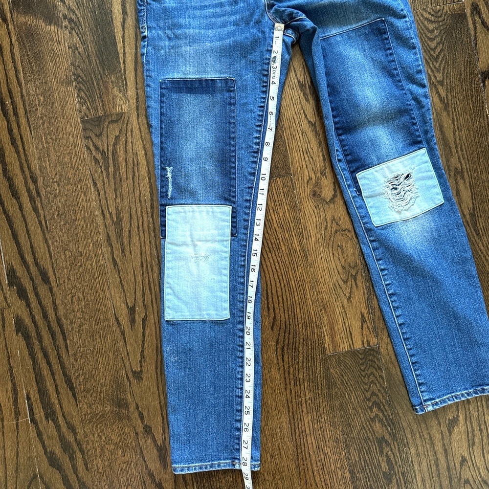 Gap‎ Always Skinny Jeans Size 28R Patchwork Distressed Denim Mid Rise Stretch - Picture 9 of 9